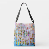 African Village Crossbody Tas (Achterkant)