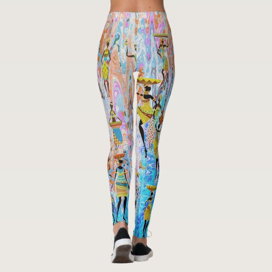 African Village  Leggings (Achterkant)