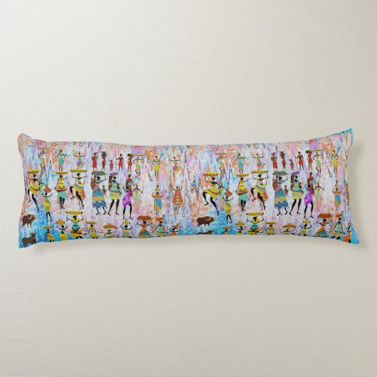 African Village Lichaamskussen (Achterkant)