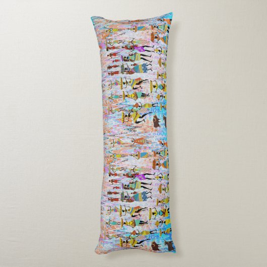 African Village Lichaamskussen (Achterkant (Verticaal))