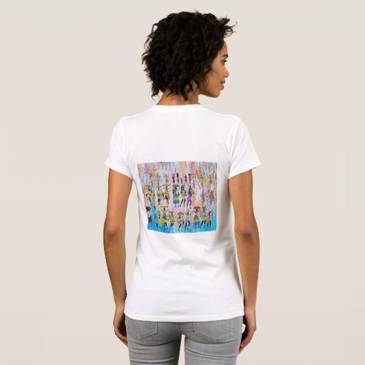 African Village T-shirt (Achterkant volledig)