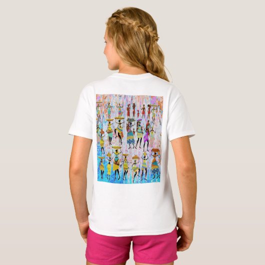African Village T-shirt (Achterkant volledig)