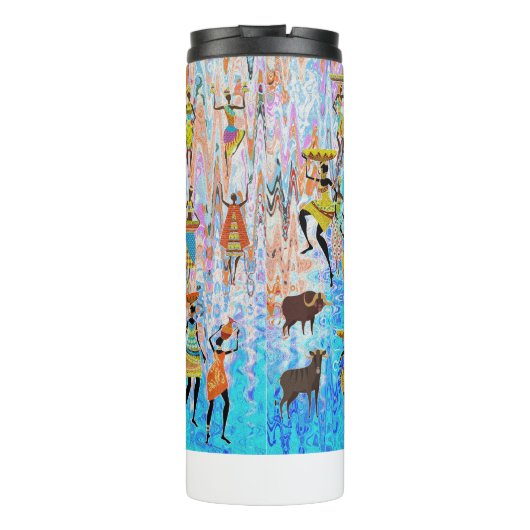 African Village Thermosbeker (Achterkant)