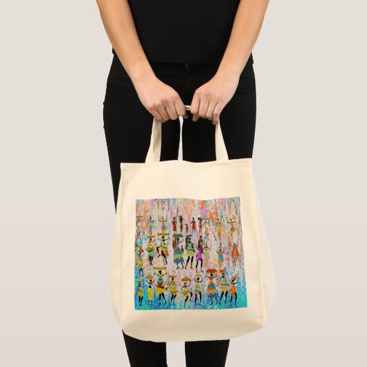 African Village Tote Bag (Voorkant (product))