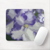 African Violet Abstract Mousepad Muismat (Met muis)
