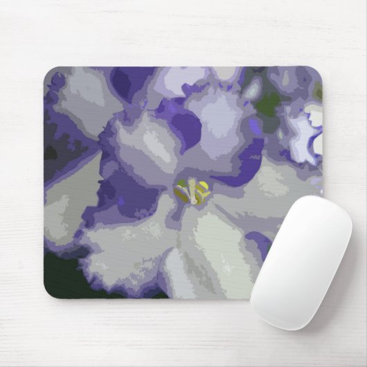 African Violet Abstract Mousepad Muismat (Met muis)