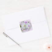 African Violet Blossom Vierkante Sticker (Envelop)