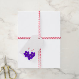 African Violet Christmas Gift Label Cadeaulabel