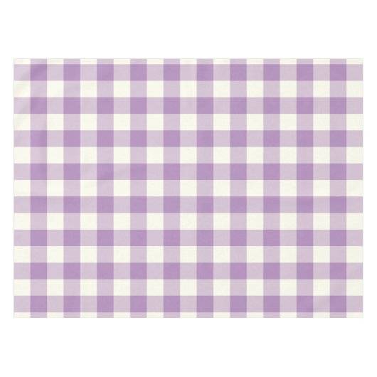 African Violet Gingham/Buffalo Check Tablecloth Tafelkleed (Voorkant (Horizontaal))