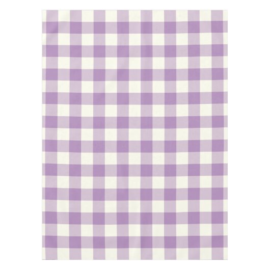 African Violet Gingham/Buffalo Check Tablecloth Tafelkleed (Voorkant)