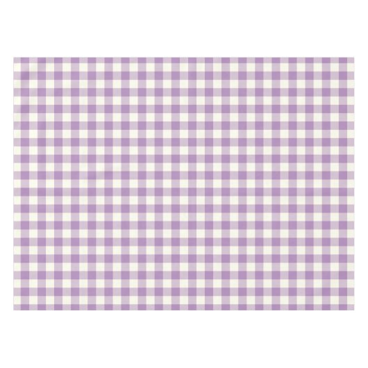 African Violet Gingham Pattern Check Tablecloth Tafelkleed (Voorkant (Horizontaal))
