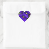African Violet Heart Sticker (Tas)