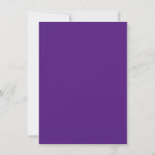 African Violet Invitation Insert Kaart (Achterkant)