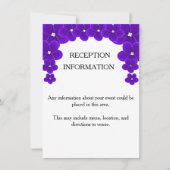 African Violet Invitation Insert Kaart (Voorkant)