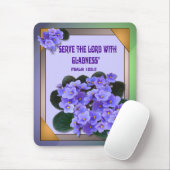 AFRICAN VIOLET Mousepad Muismat (Met muis)