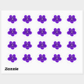 African Violet Ronde Sticker (Vel)