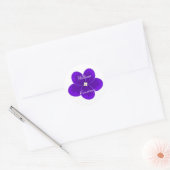 African Violet Ronde Sticker (Envelop)
