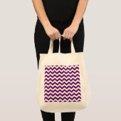 African Violet Safari Chevron Tote Bag (Voorkant (product))