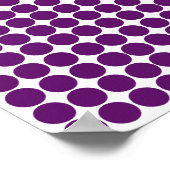 African Violet Safari Dot met naam Poster (Hoek)