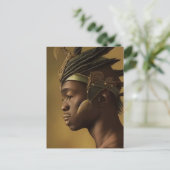 African Warrior Briefkaart (Staand voorkant)