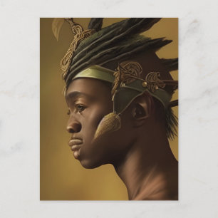 African Warrior Briefkaart