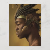 African Warrior Briefkaart (Voorkant)