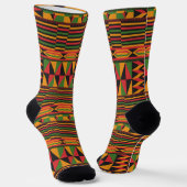 African Wax Print Africa United Afri Power Socks  Sokken (Gebogen)