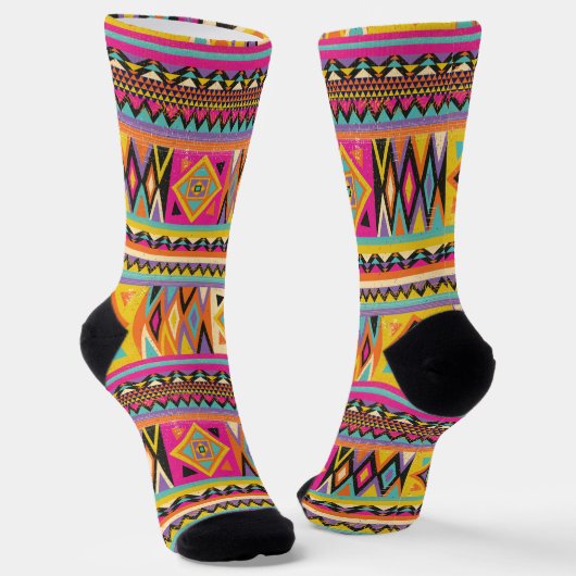 African Wax Print Africa United UNIA Afri Socks Sokken (Gebogen)