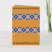 African Wedding Invitation | Gold & Kente Pattern  (Achterkant)