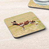 African Wild Dog (Lycaon Pictus) Standing Onderzetter (Linkerzijde)