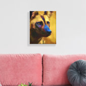 African Wild Dog Natuur Canvas Afdruk (Insitu (Woonkamer))