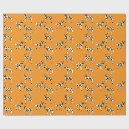 African Wild Dogs Cadeaupapier (Vlak)