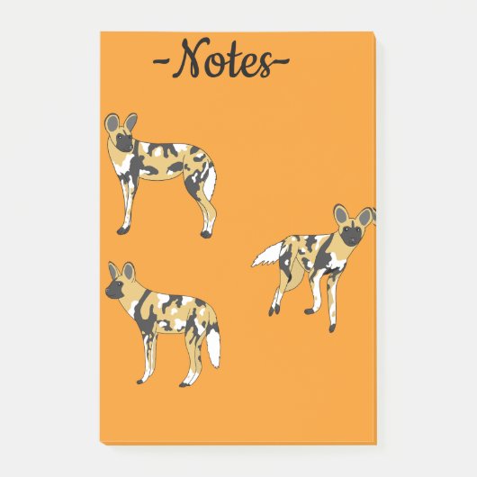 African Wild Dogs Post-it® Notes (Voorkant)
