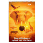 African Wildlife Calendar – Big Five & Iconic Kalender (Hoes)