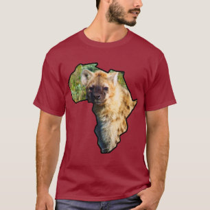 African Wildlife Continent Spotted Hyena T-shirt
