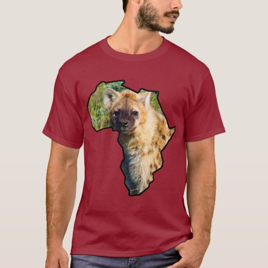 African Wildlife Continent Spotted Hyena T-shirt (Voorkant)