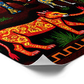 African Wildlife Harmony – Tribal Pattern Poster (Hoek)