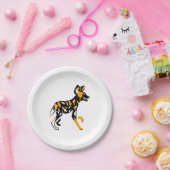 African Wildlife- Kaapse jachthond- Natuur - Papieren Bordje (Feest)