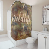 African Wildlife Oryx Antelope Sand Dune Savannah Douchegordijn (In situ)