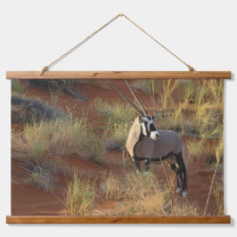 African Wildlife Oryx Antelope Sand Dune Savannah Hangend Wandkleed