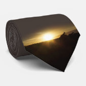 African Wildlife Photography Giraffe Sunset Stropdas (Opgerold)