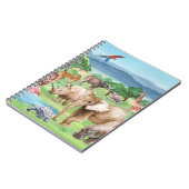 African Wildlife: Savannah Waterverf Wallpaper. Notitieboek (Linkerzijde)