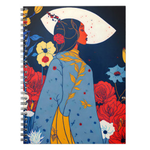 African Woman Boho Art Notitieboek