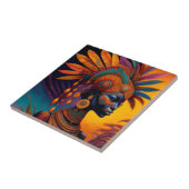 African Woman Keramische Tegel Tegeltje (Zijkant)