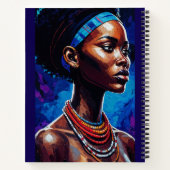 African Woman Portrait Notitieboek (Achterkant)