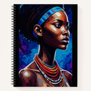 African Woman Portrait Notitieboek
