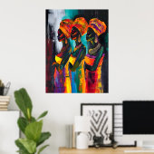 African Woman Poster (Thuiskantoor)