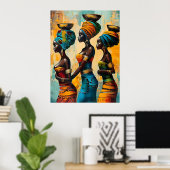 African Woman Poster (Thuiskantoor)