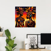 African Woman Poster (Thuiskantoor)