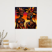 African Woman Poster (Keuken)